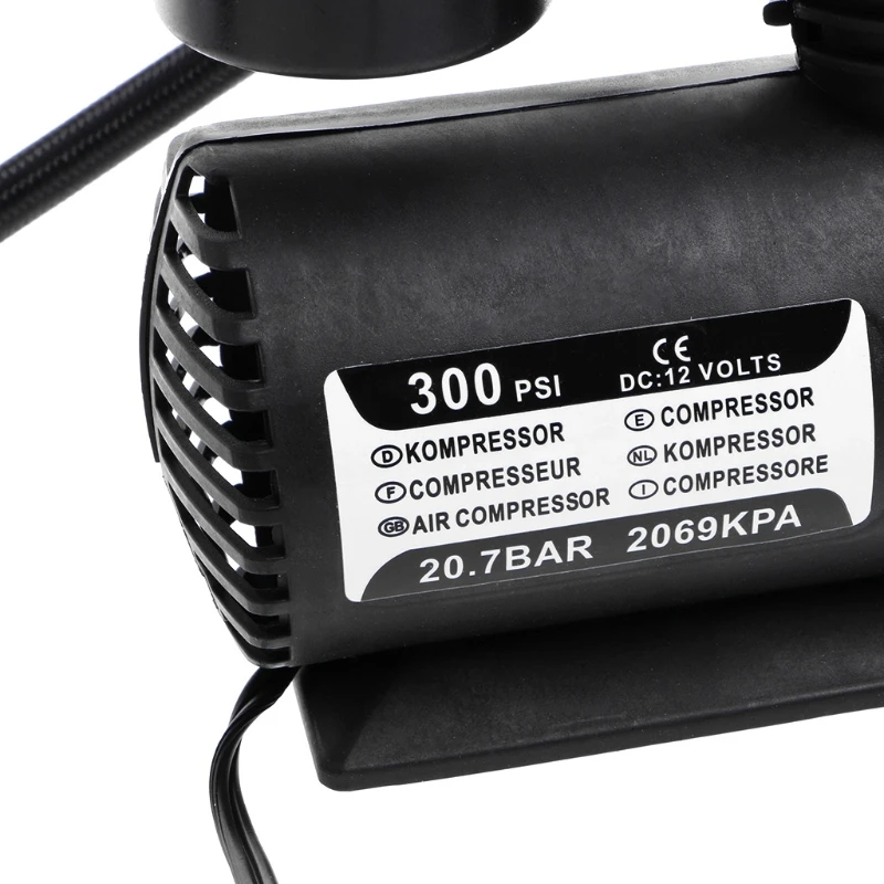 300 PSI 12V автомобильный портативный мини воздушный компрессор электрический насос