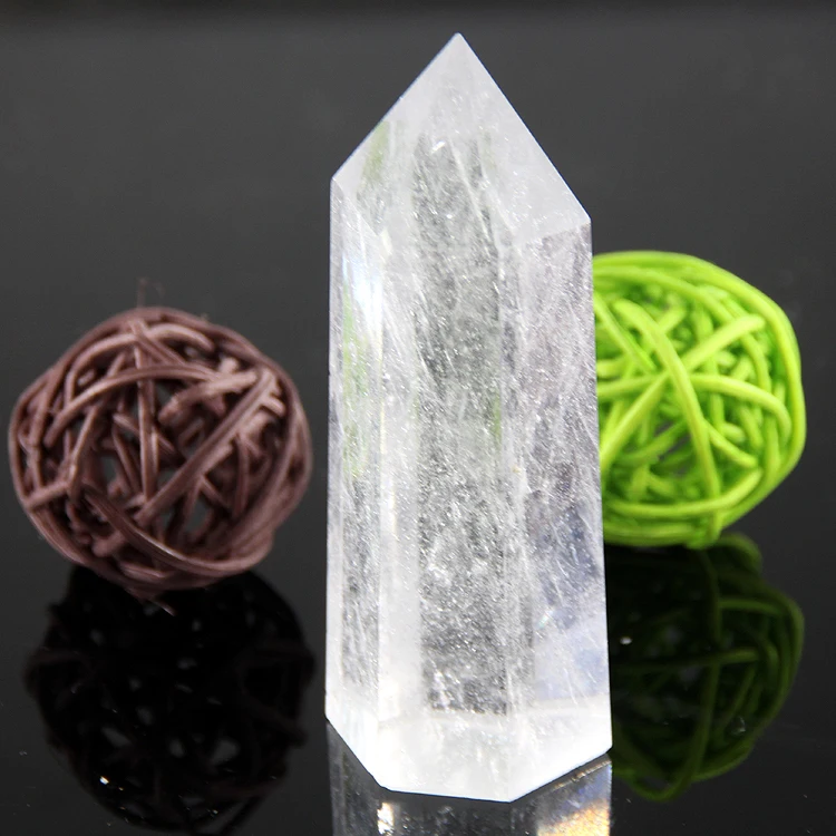 2015 натуральная 75*20 мм белая прозрачная кварцевая кристаллическая палочка