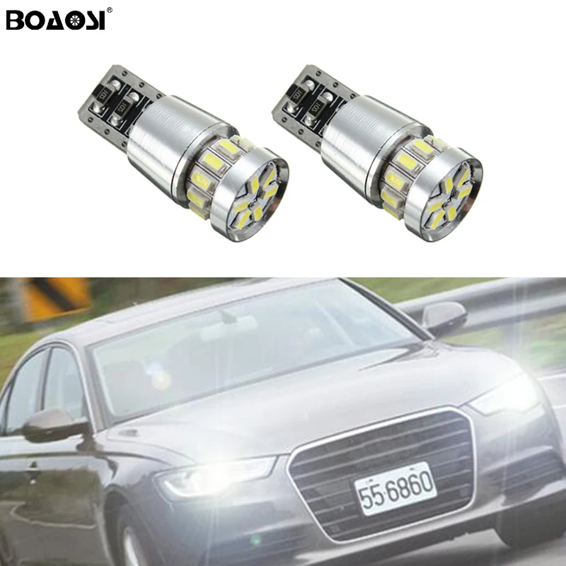 2x W164 T10 W5W 18 LED 3014SMD Parking Lights Sidelight No Error For AUDI A2 A3 8L 8P A4 B5 B6 A6 4B 4F A8 D2 TT C5 C6 | Автомобили и