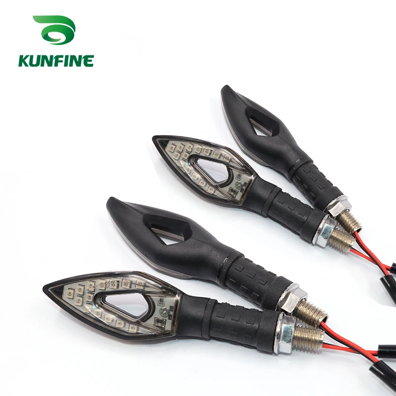 KUNFINE Универсальный светодиодный светильник для мотоцикла с мерцающим сигналом