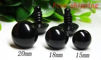 free shipping kit of 151820mm black safety eyes with washer totally 30pairs