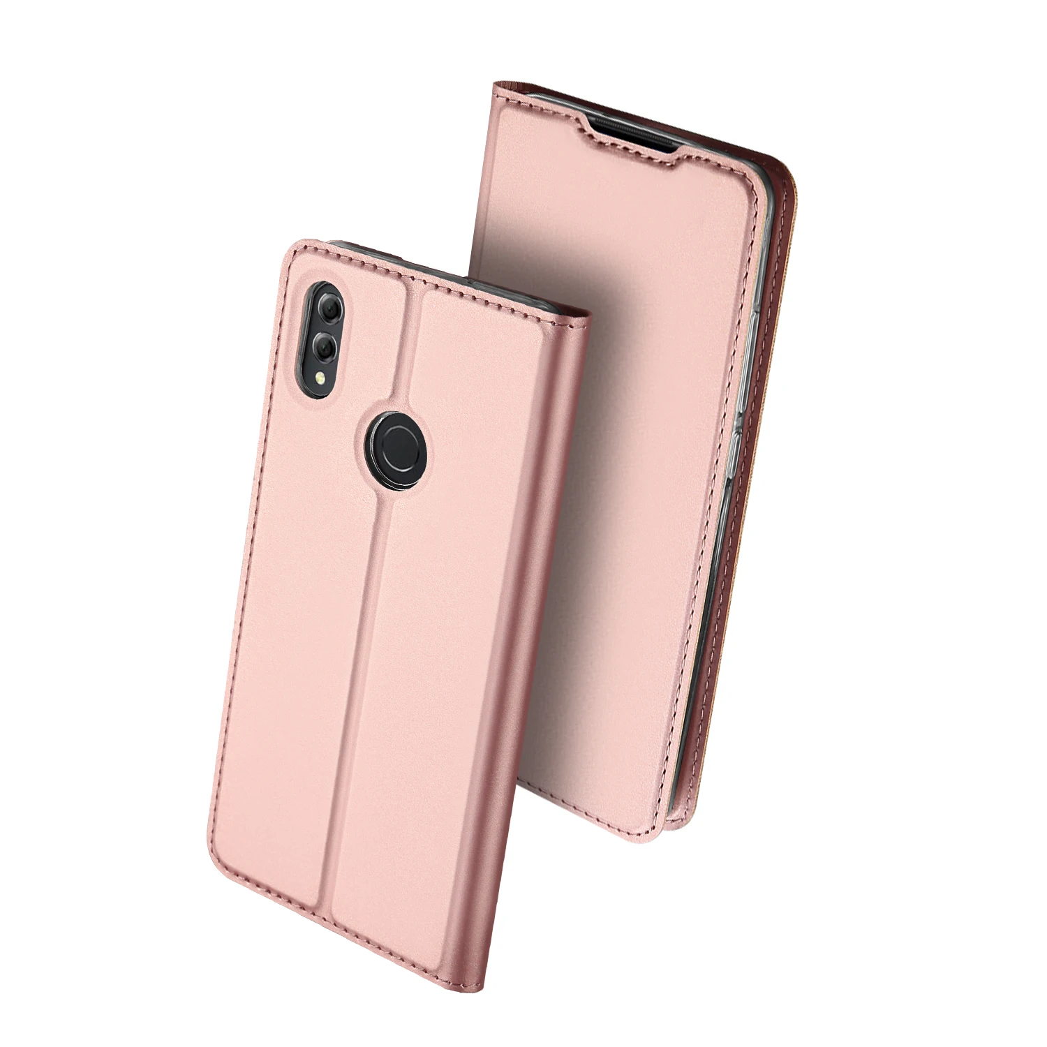 Роскошный Флип PU кожаный бумажник-книжка чехол для huawei Honor 8X чехол JSN-L21 JSN-L22 JSN-L23 JSN-L42 JSN-LX1 JSN-LX2 JSN-LX3 Hoesje - Цвет: Розово-красный