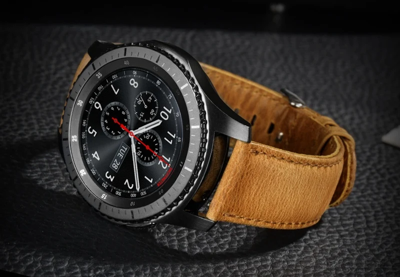 Ремешок URVOI для Samsung Galaxy Gear S3 R760 R770 Ретро ремешок из натуральной кожи с застежкой