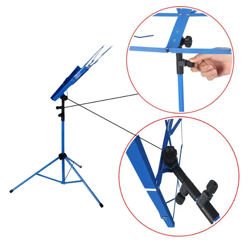 Лидер продаж легкая подставка для музыки из листового металла складной