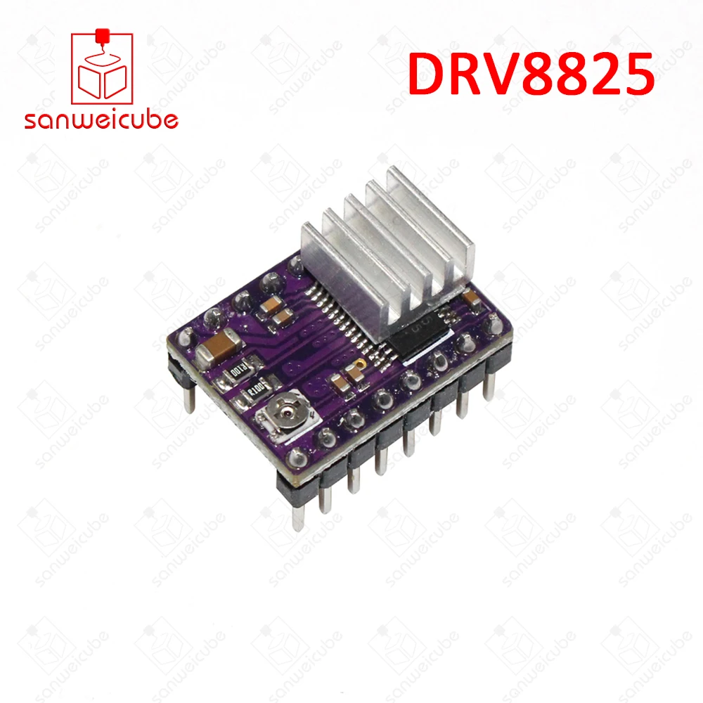 10 шт./лот, StepStick 8825 DRV8825, драйвер шагового двигателя, модуль, перевозчик, Reprap, 4 слоя, PCB RAMPS 1,4+ 10 шт., радиатор, часть, 3D принт