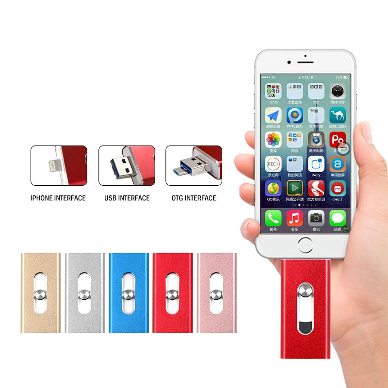 OTG USB флэш-накопитель 8G 16G 32G 64G для iPhone X/8/7 Plus/7/6 s Plus/6 s/5/5S/SE и ipad iFlash Drive карта памяти