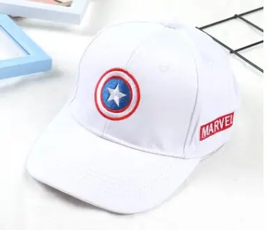 Captain White Хлопок малыш улыбка вышивка бейсболки для женщин весна мальчик ребенок повседневное регулируемая бейсболка шляпа Кепка кость Gorros - Цвет: Captain White