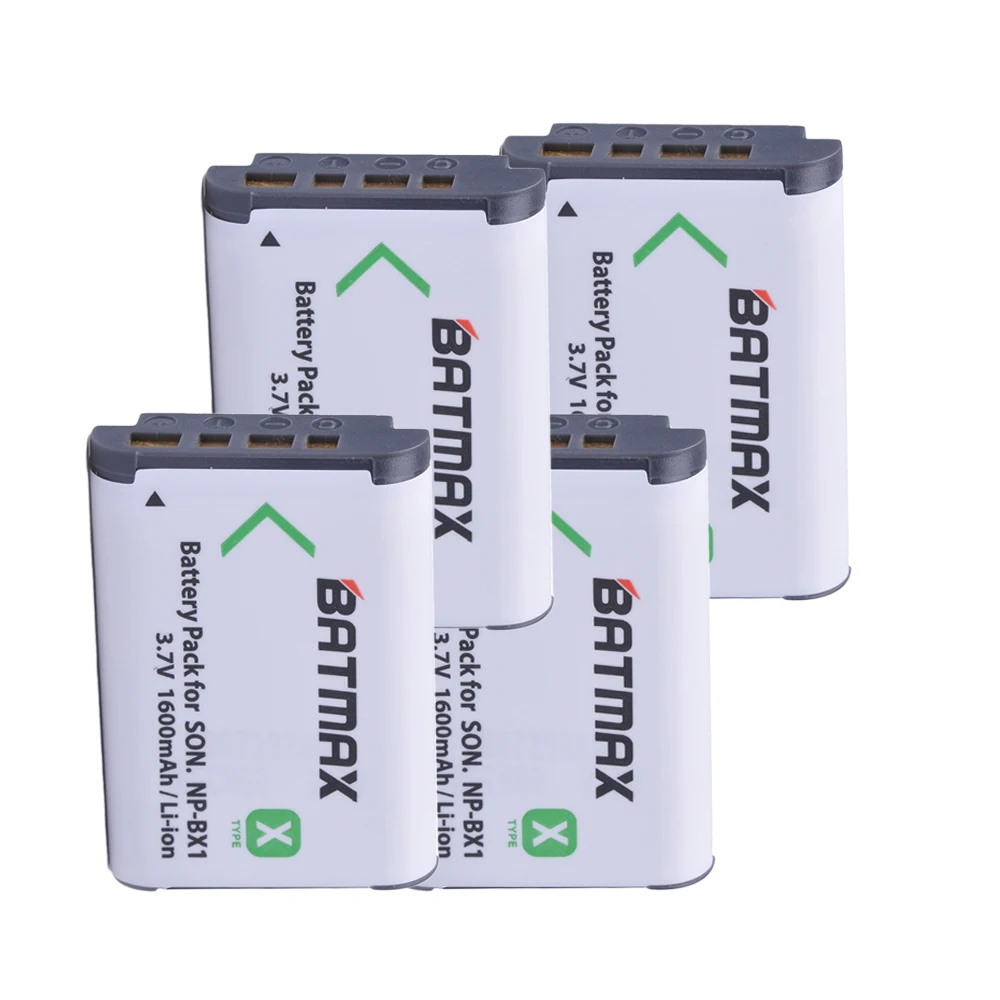 4 шт. NP-BX1 np bx1 Батарея + USB двойной Зарядное устройство для Sony DSC-RX100 dsc-wx500 IV HX300 WX300