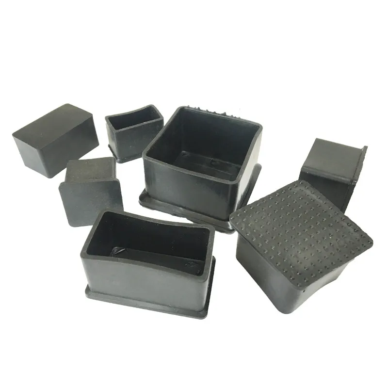 2pcs square round tube table and chair foot Rectangular inner sleeve plug stainless Steel pipe cap 40-50mm length | Обустройство дома
