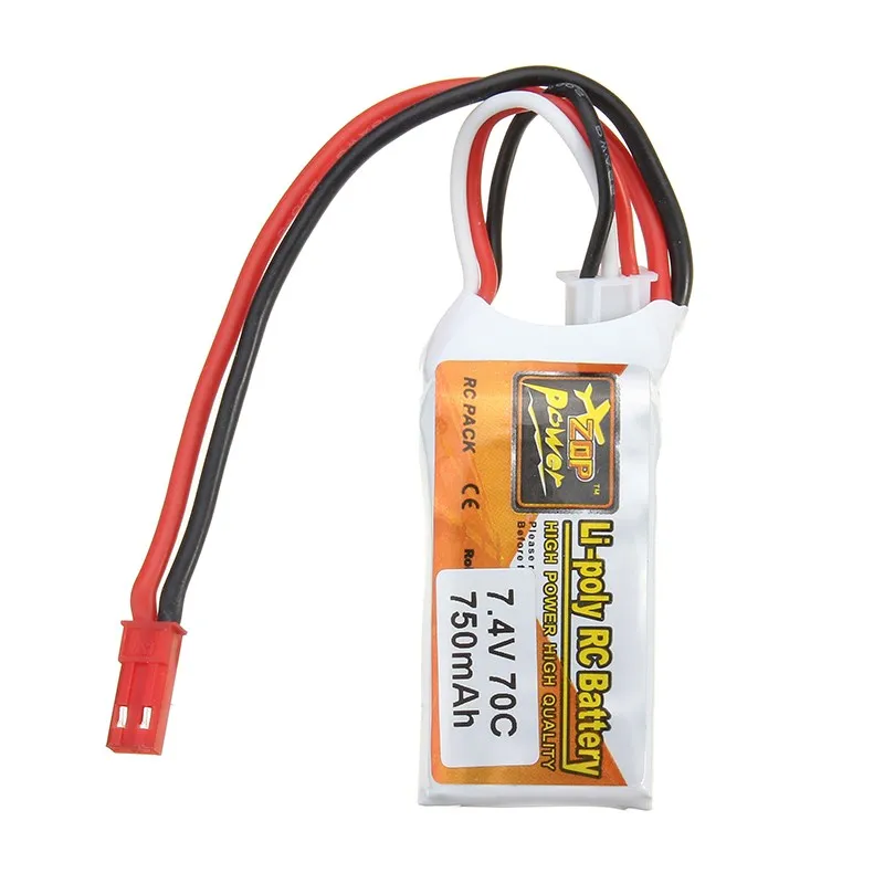 ZOP Power 7 4 в 750 мАч 2S 70C аккумуляторная батарея Lipo с разъемом JST для радиоуправляемого
