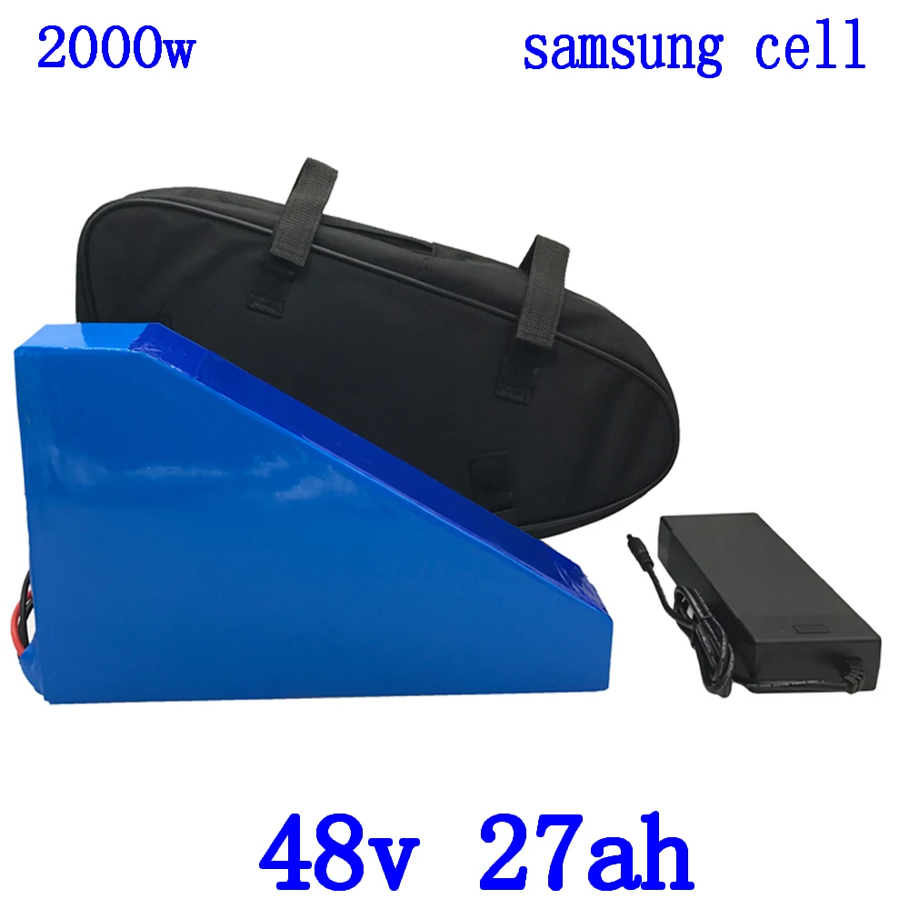 

48V 1000W 1500W 2000W battey 48V 27AH батарея для электровелосипеда 48V 27AH литиевая батарея для samsung cell с зарядным устройством 54,6 V 5A + сумка