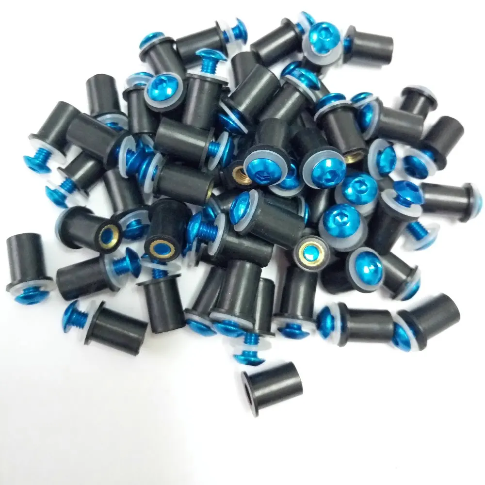 50ps blue M5 Windscreen Bolt Screws Windshield screw bolts Kit Universally fit for Ducati Suzuki Kawasaki Honda | Автомобили и