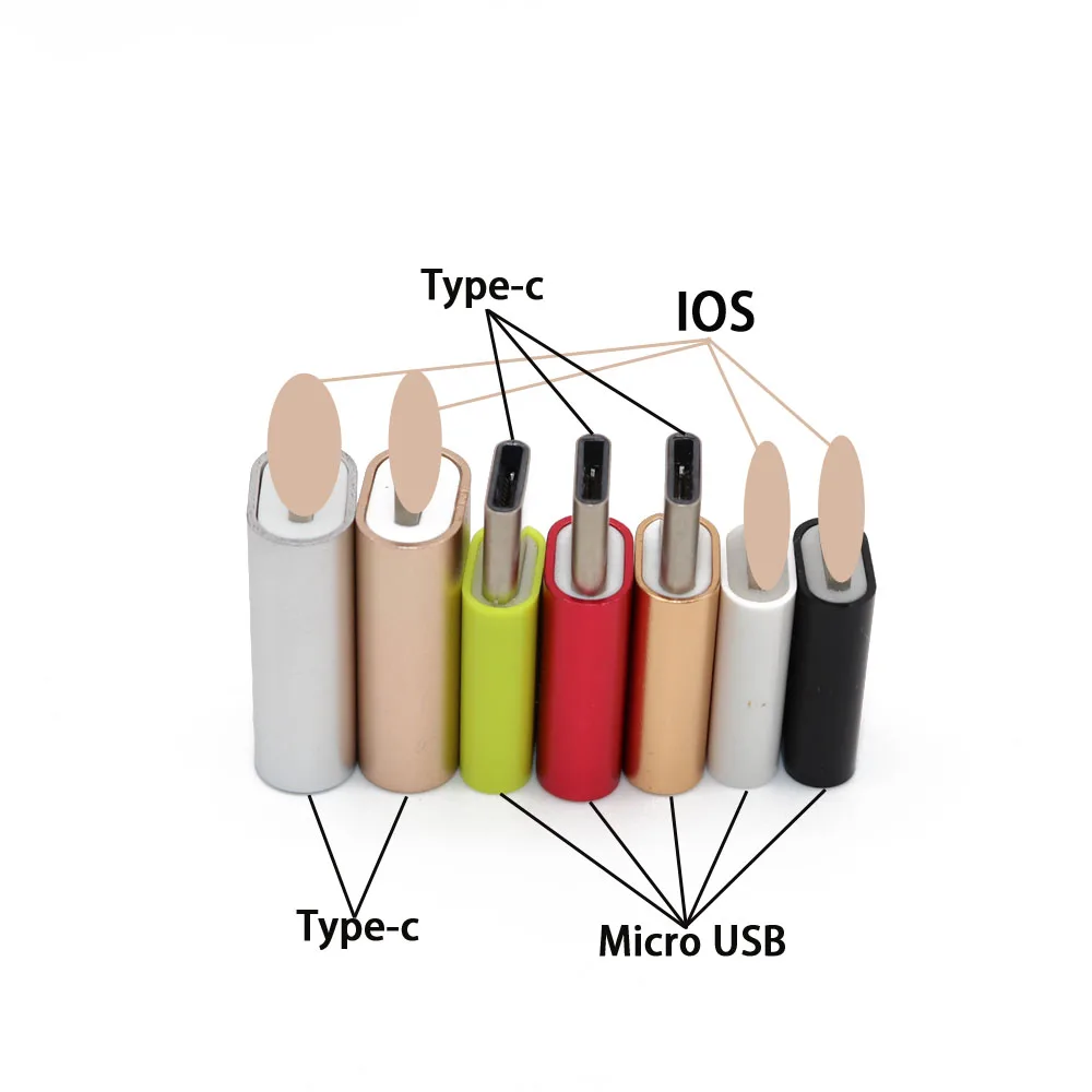 Mi cro USB мама к type C папа адаптер/тип-c к 8pin для iphone для Letv для Xiaomi mi 5X Oneplus для samsung S8 Plus