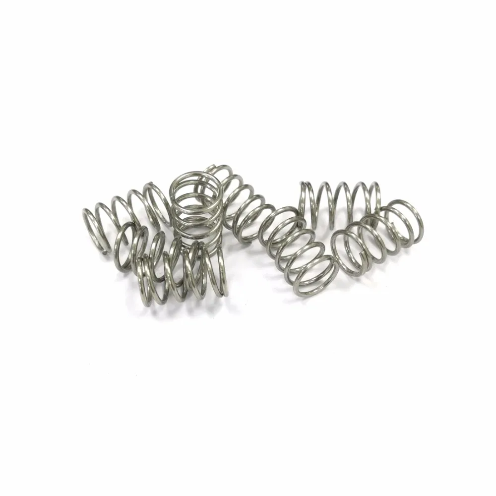 10pcs stainless steel compression spring Y shape extension springs rustproof electrical 1*8mm | Springs