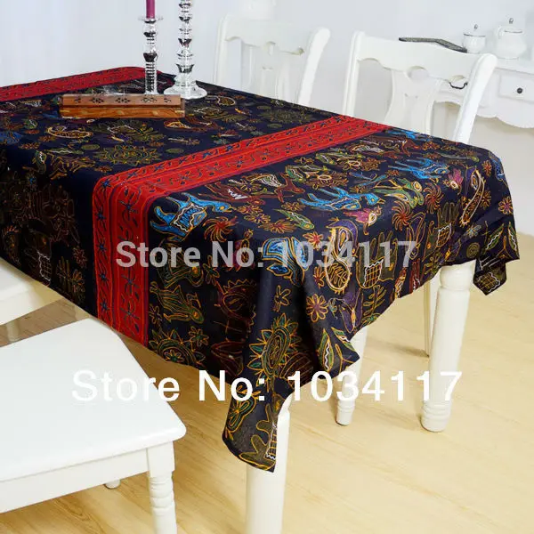 New Listing Fashion Leisure Flower Geometric Dining Table Cloth Cotton Linen Dustproof Tablecloth Dust Tight Wallpaper | Дом и сад