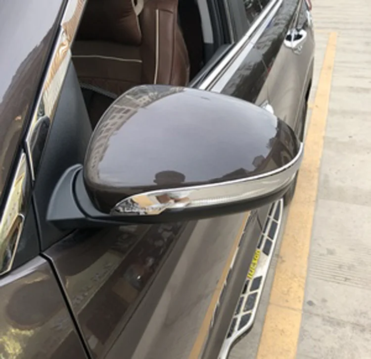 Для hyundai tucson TL ABS пластик хром задняя сторона зеркало заднего вида Накладка аксессуары