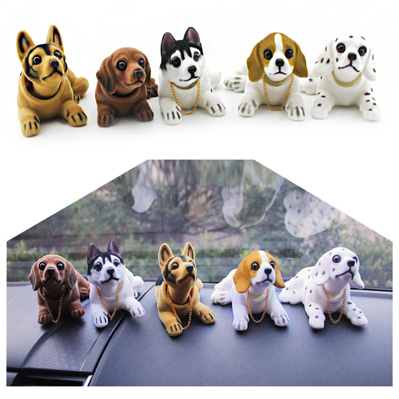Украшение для автомобиля голова собаки приборная панель кукла авто встряхивание