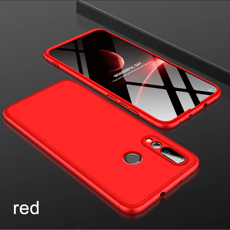 red 360 чехол для huawei Honor 10i Honor 10 Lite 10i чехол Роскошный армированный Жесткий Бампер защитный чехол - Цвет: red