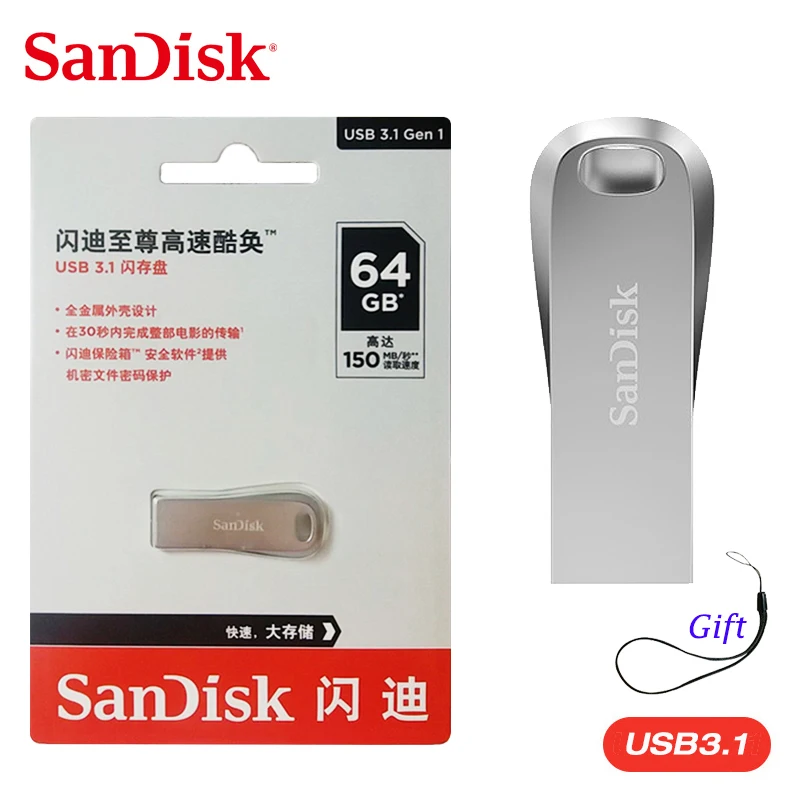 2019 new SanDisk Luxe USB 3.1 pendrive 16gb 32gb 64gb 128gb up to150MB/s Memoria Usb 3.0 Flash Drive metal U Disk Memory Stick
2019 new SanDisk Luxe USB 3.1 pendrive 16gb 32gb 64gb 128gb up to150MB/s Memoria Usb 3.0 Flash Drive metal U Disk Memory Stick