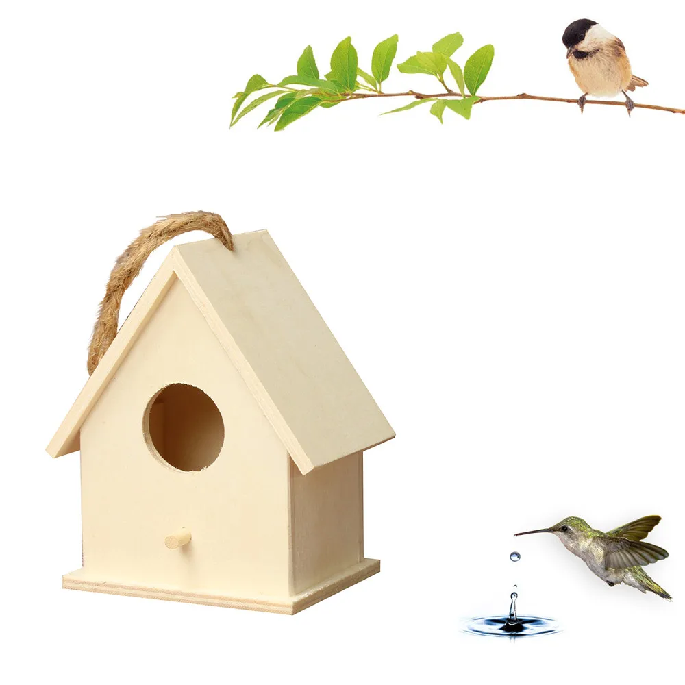 2018 DIY Nest Dox House Bird Box Wooden Hot sale#10 | Дом и сад