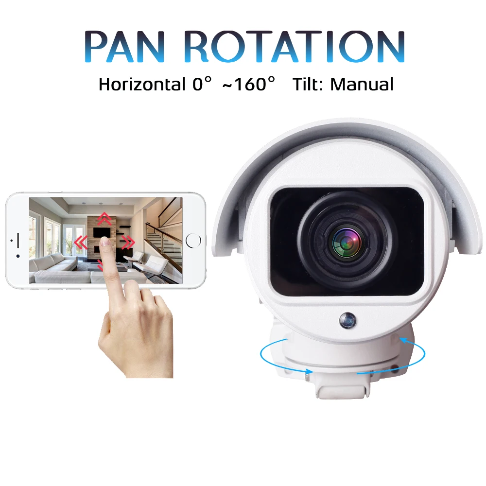 PoE HD 2MP 5MP цилиндрическая ip-камера с поворотом, 10X 4X оптическим зумом, ИК, уличная Водонепроницаемая камера видеонаблюдения 1080 P, камера видеонаблюдения
