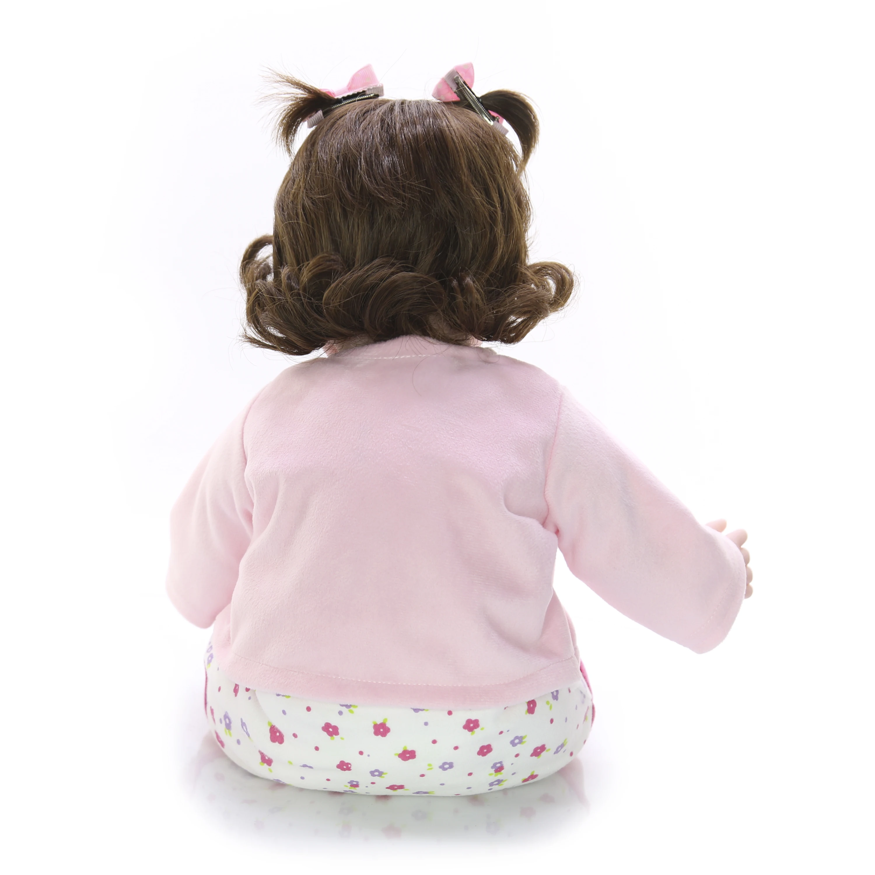 

Popular 50 CM Reborn Baby Doll Toy Soft Silicone Vinyl Stuffed Body Realistic Newborn Baby Doll For Toddler Birthday Gifts