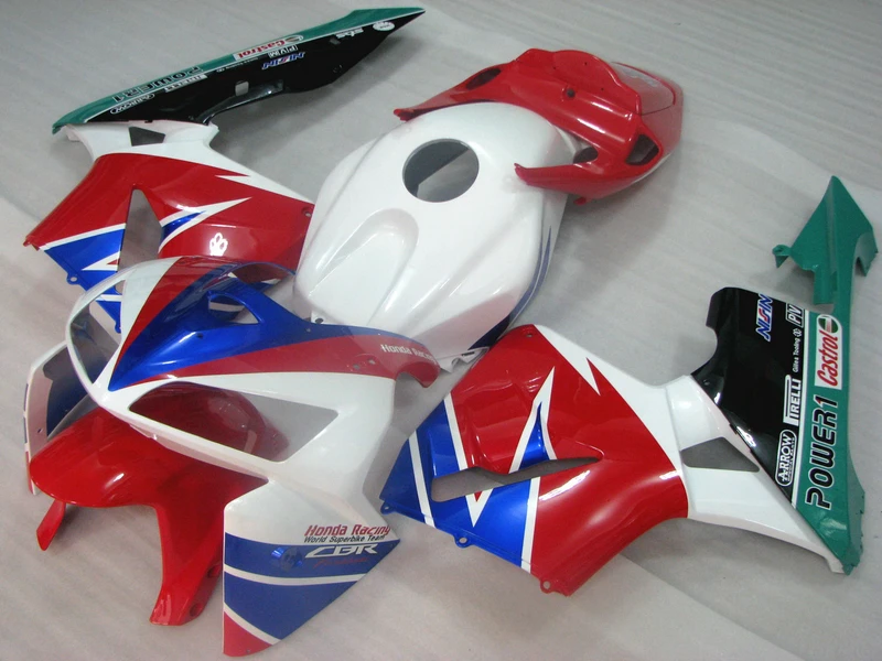 Новый популярный комплект обтекателей для литья под давлением Honda CBR600RR 05 06 белый