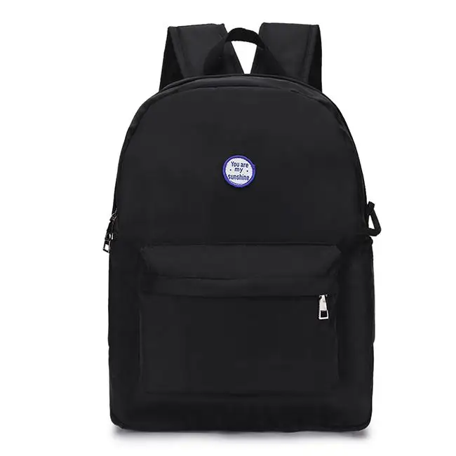 Black backpack Модный женский рюкзак, водонепроницаемый ретро портативный рюкзак Mochilas, женская школьная сумка для девочек-подростков, сумка через плечо - Цвет: Black backpack