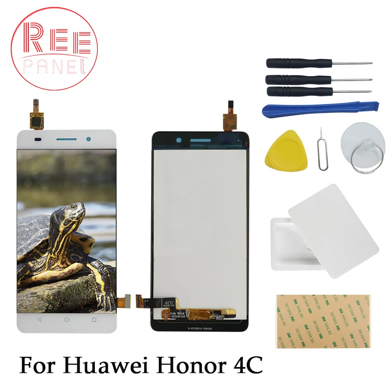 100% Тесты Новый ЖК дисплей для huawei Honor 4C Дисплей с Сенсорный экран сборки Запчасти