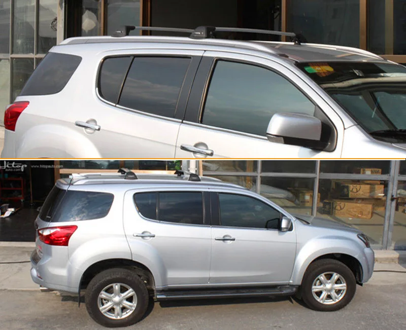 Новое поступление перекрещивающийся багажник на крышу для Isuzu MU-X MUX-, Толстый алюминиевый сплав, в Азию