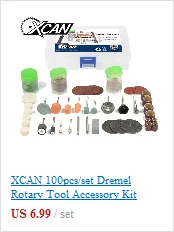 XCAN 99 шт./компл. подходит для вращающихся инструментов Dremel, набор аксессуаров для шлифования кольцо+ латунь/колесо из нержавеющей стали набор кистей