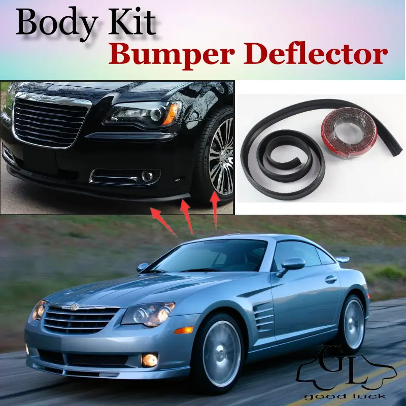 

Бампер для губ, для Chrysler Crossfire, передний спойлер, юбка для TopGear, для вентиляторов, тюнинг автомобиля, комплект для тела, полоска