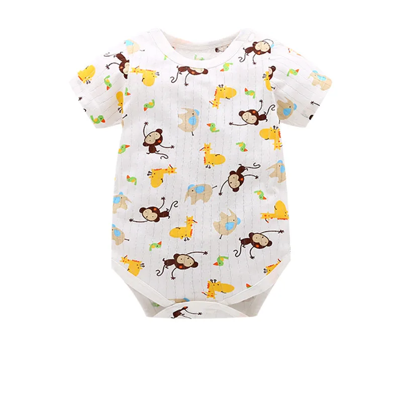 New Summer Baby Girl Clothes Romper Short Sleeves Blue Newborn Baby Rompers Toddler Kids Outfits Baby Costume Girls Romper