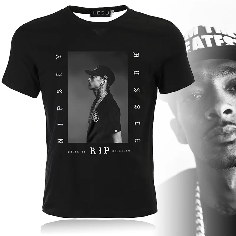 Футболки memento Nipsey Hussle, летние крутые Топы с коротким рукавом, футболки в стиле хип-хоп, повседневные свободные черные хлопковые футболки