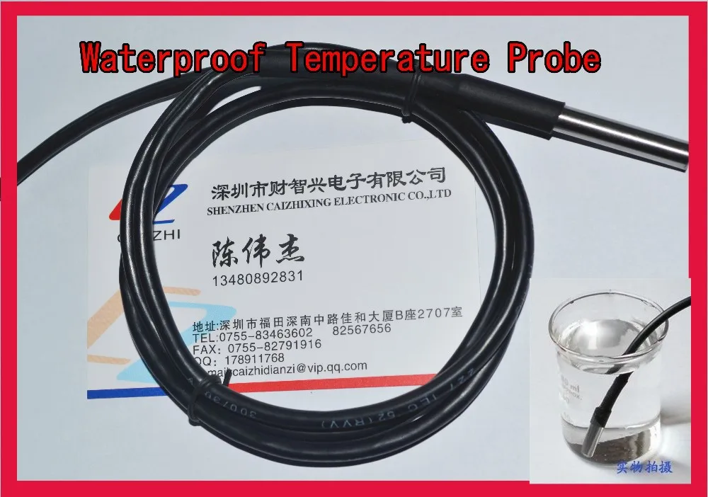 Бесплатная доставка 10 шт. цифровой датчик температуры DS18B20 для термометра 1 м