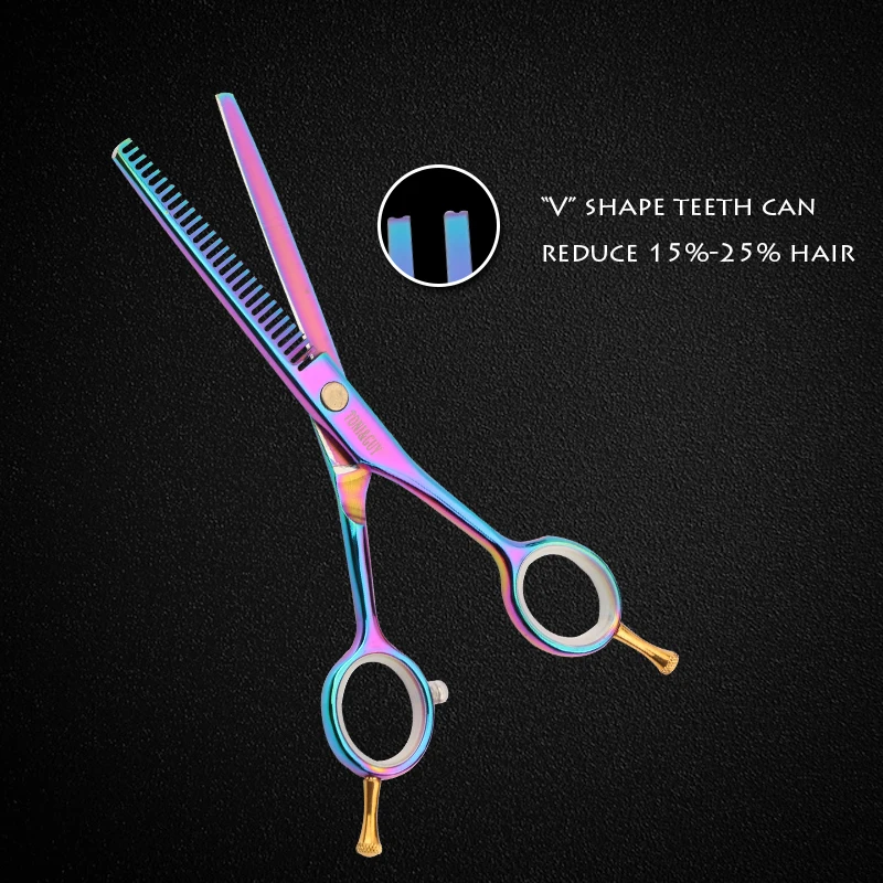 TONIGUY 5 дюймов резка филировочные ножницы салон парикмахерский набор из