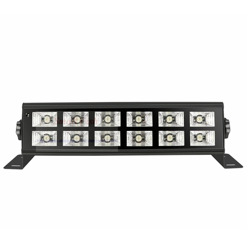 Сценический светильник 12x3 Вт двухрядный УФ-светодиодный настенный DMX512 работает