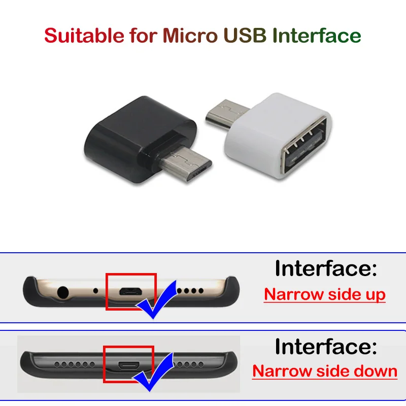 2 шт. микро USB OTG адаптер для Huawei Redmi Micro конвертер флэш накопитель Разъем Samsung Tablet