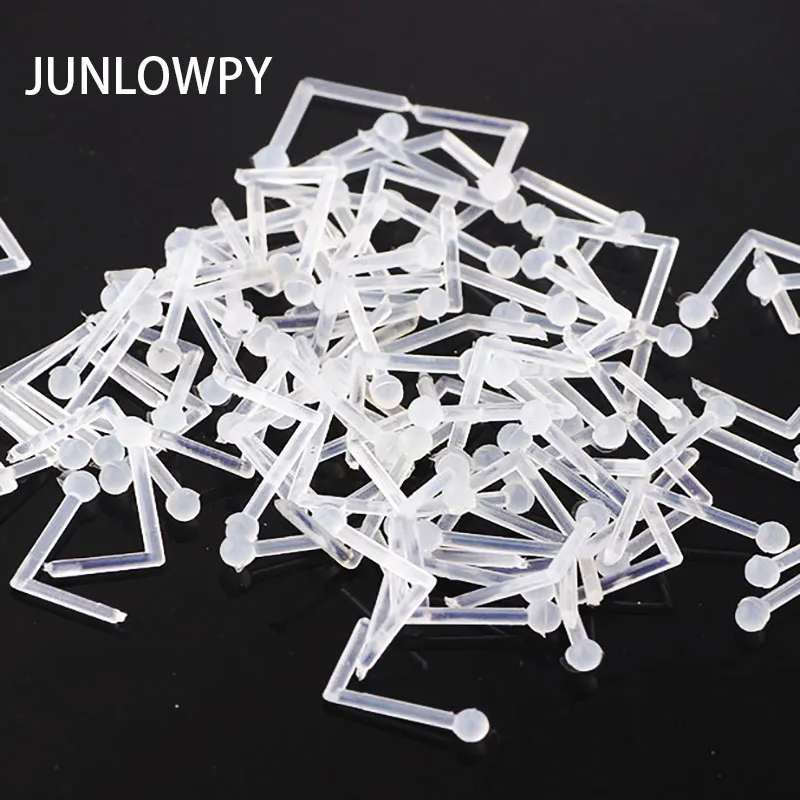Прозрачная акриловая шпилька junloupy 10 шт. в форме L для украшения тела пирсинга