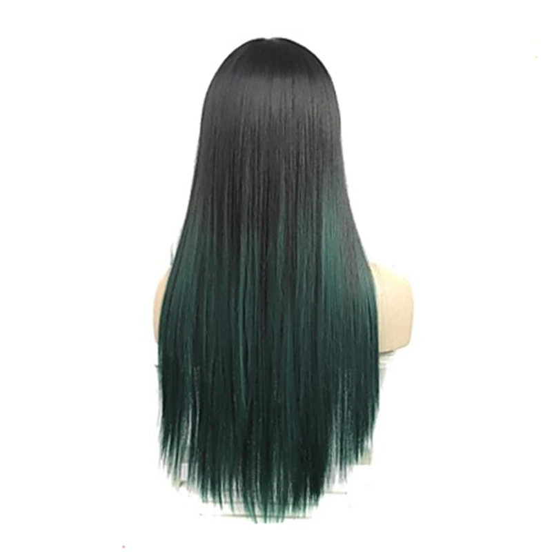 HAIRJOY фиолетовый черный косплей костюм парик Полный взрыва термостойкие синтетические волосы длинные прямые высокая температура волокно 5 цветов