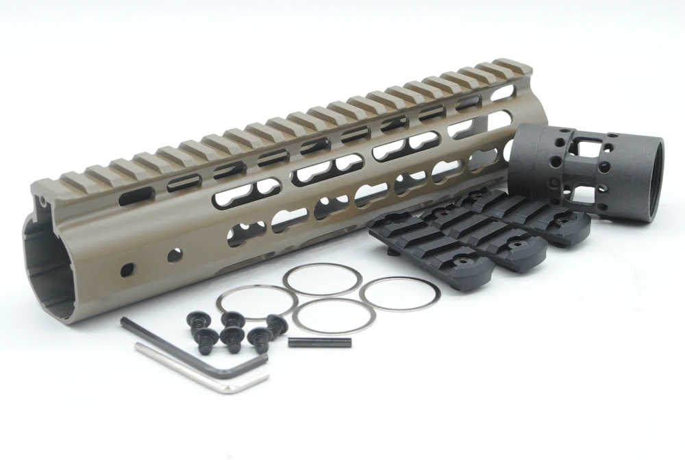 Tan / FDE 7 'Ə'' 10 '཈'' 13 5 'ཋ'' Free Float Rail Mount Keymod защитная накладка со