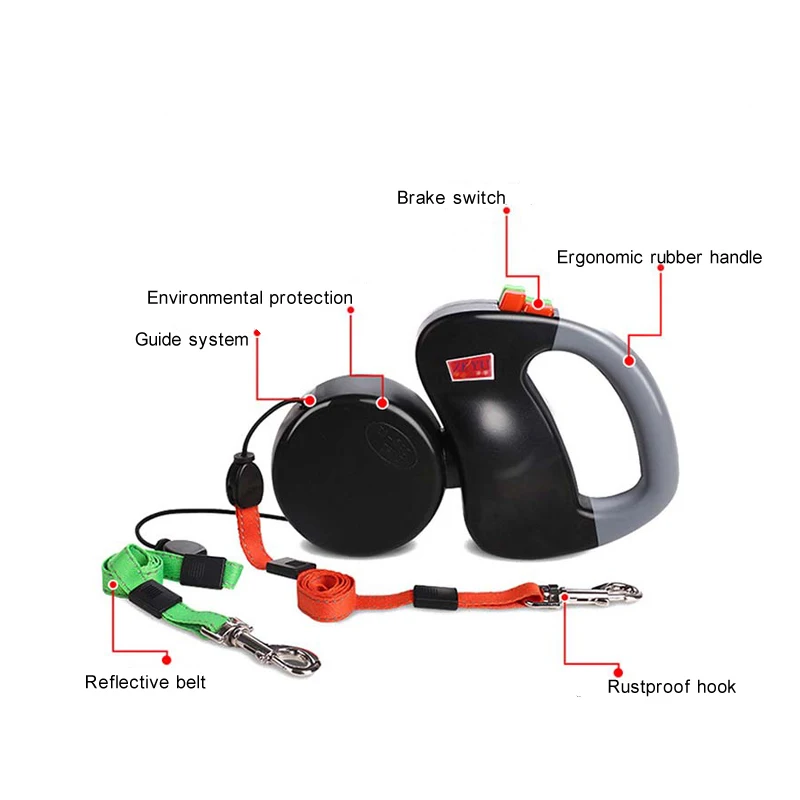 3 м Втягивающийся поводок для собак Автоматическая гибких Собака Щенок Кот