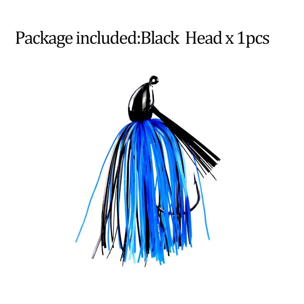 1pcs blue Thkfish 1 шт./3 шт. рыболовные Джиги смешанных цветов, резиновая приманка с юбкой для плавания, металлические Свинцовые джиг-головки 16 г, юбка Мормышка, приманки для рыбалки - Цвет: 1pcs blue