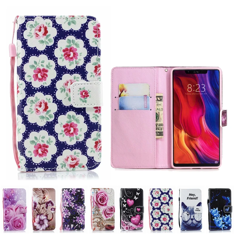 Кожаный чехол Бумажник для телефона Xiaomi Mi A2 6X 8 SE Lite S2 Redmi 6 Pro 6A F1 Note 7 книжка с