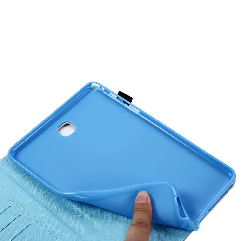 SM T355 T350 чехол для Samsung Galaxy Tab A 8 0 P350 P355 умный планшета с рисунком кота + пленка