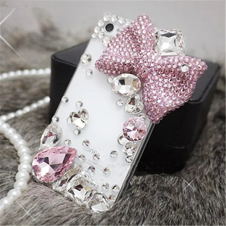 For Huawei P9 P10 P20 P30 PLUS LiTE Mate10 20 30 Pro LiteLuxury Cute Bow Tie Bling Glitter Crystal Diamond Rhinestone Phone Case |
