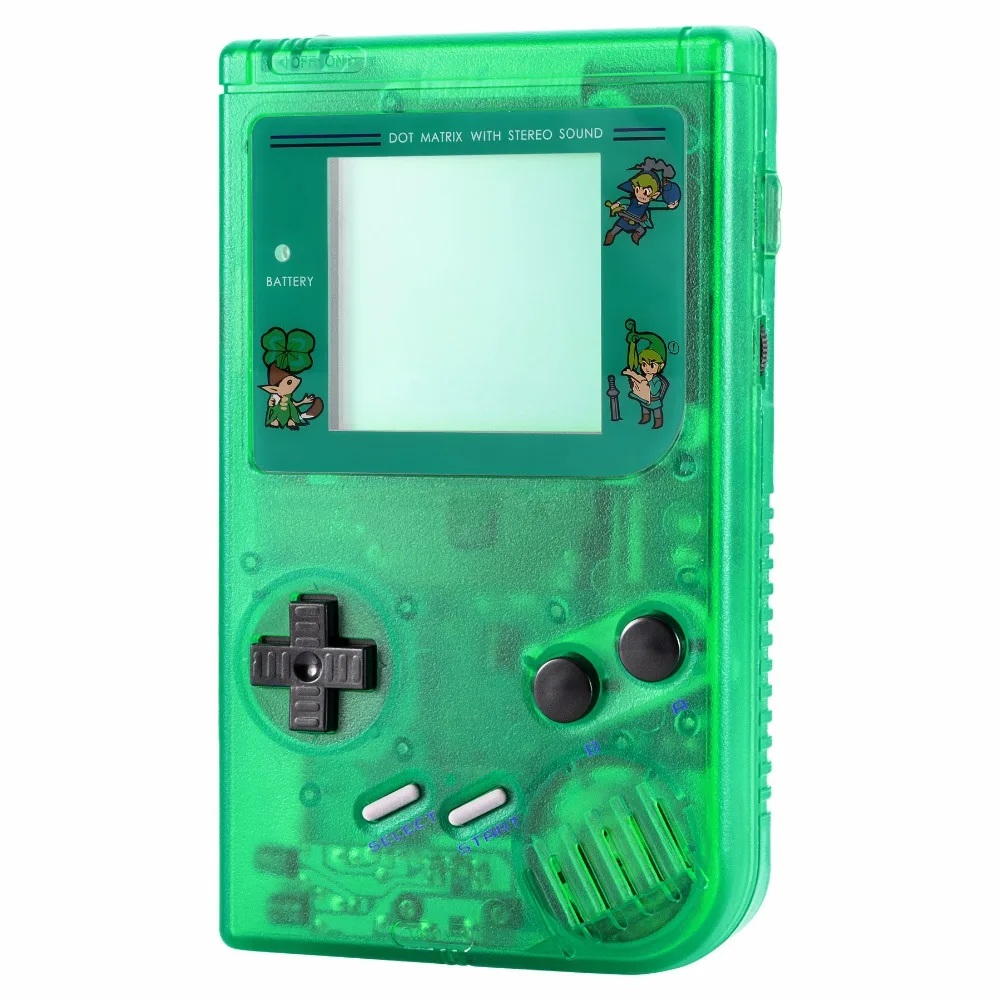 Запасной светящийся в темноте корпус с кнопками и винтами для Nintendo Game Boy|glow in dark|glow
