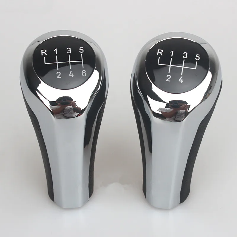 Хромированная серебристая ручка переключения передач для BMW E90 E91 1 3 5 6 серии E30 E36