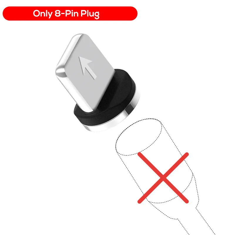 Тип-C микро-usb-штекер для samsung Galaxy s10 S8 S9 плюс S7 S6 Note 9 A70 A5 A7 J3 J5 A6 A8 плюс Магнитный зарядный кабель - Цвет: For iphone plug