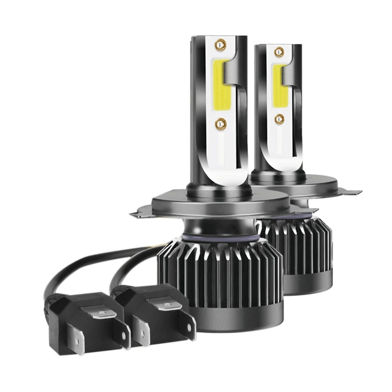 Led Headlight Bulbs H4 All-In-One Conversion Kit High/Low Beam Extremely Bright 6000K White 12000 Lumens | Автомобили и мотоциклы